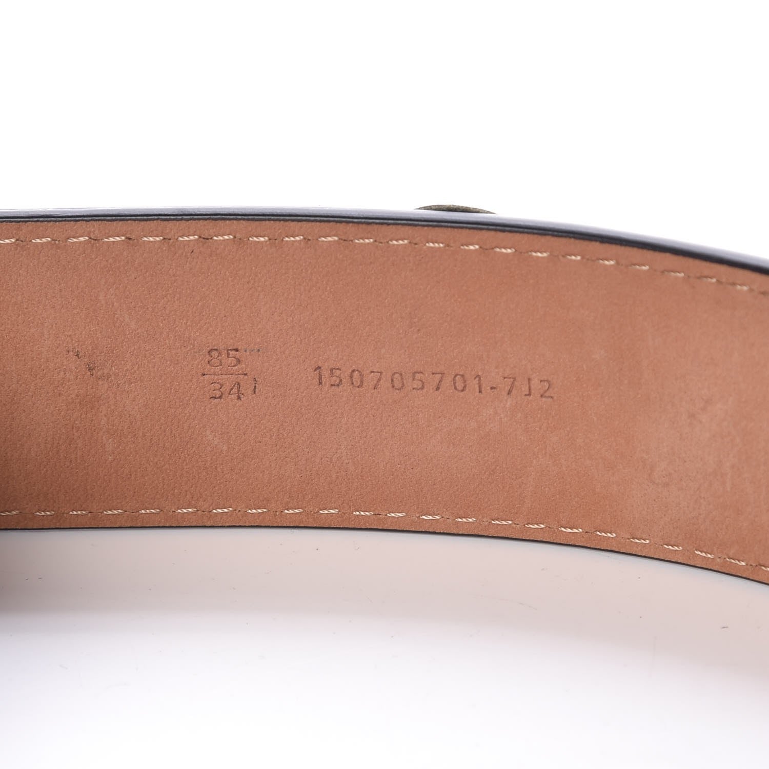 Fendi Calfskin Flowerland Belt 85 34 Green 5 of 5