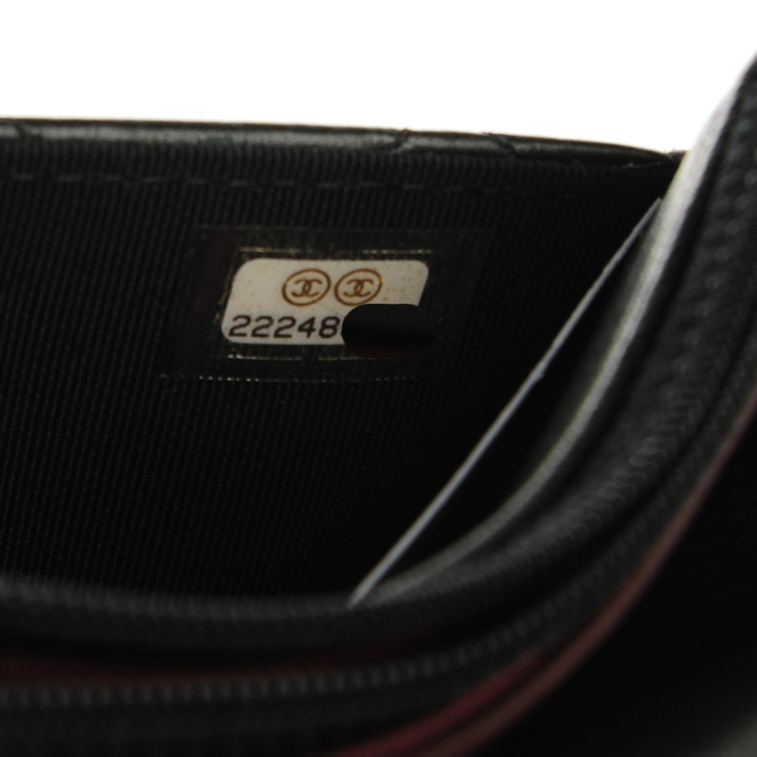 Chanel Aged Calfskin Reissue Wallet On Chain WOC Black 7 of 8