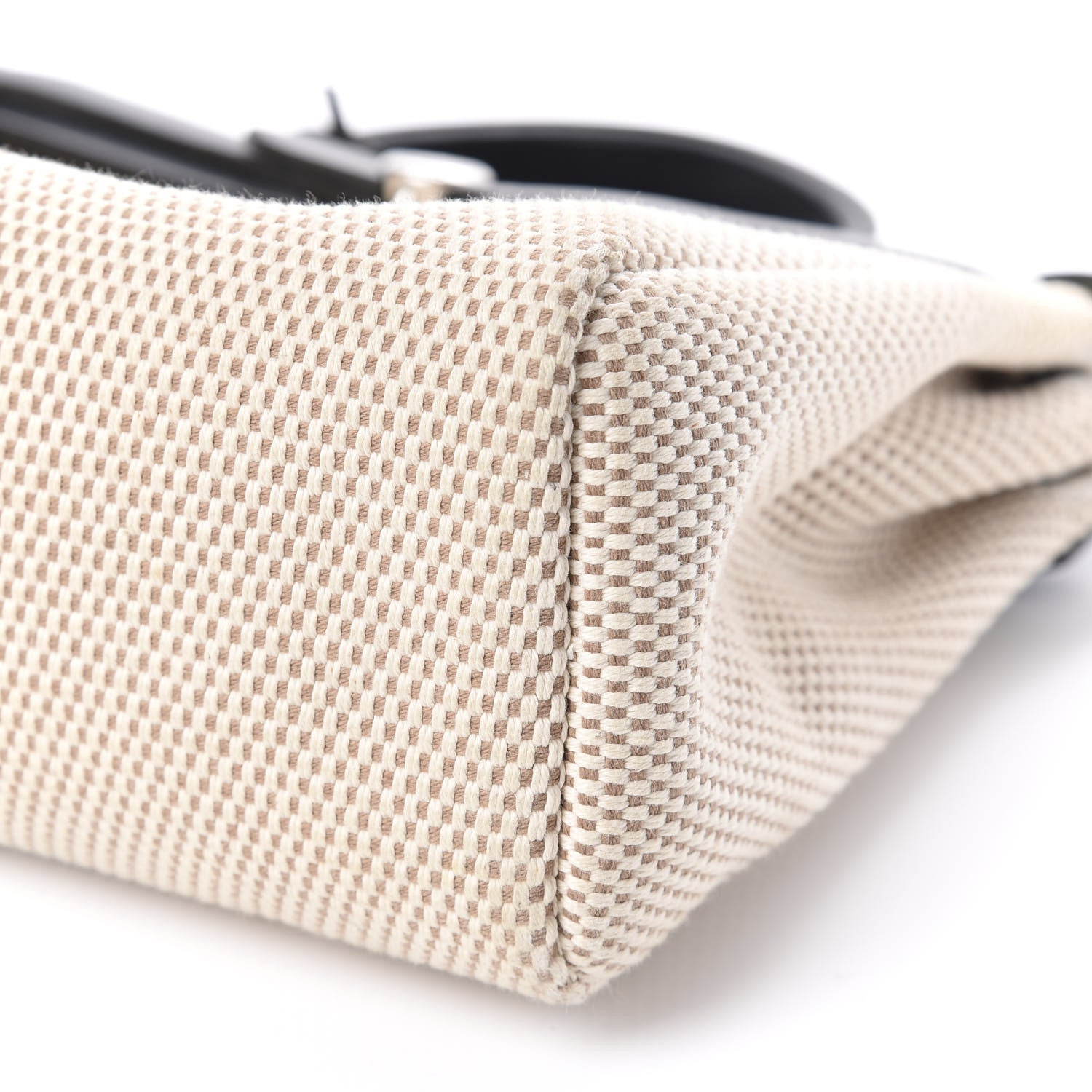 Hermes Toile GM Vache Calfskin Herbag 30 PM Natural Black 7 of 10