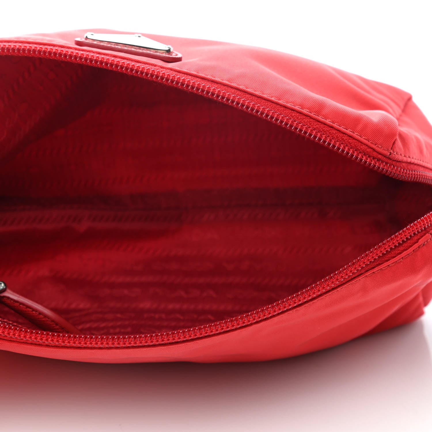 Prada Tessuto Nylon Saffiano Wristlet Rosso 4 of 6