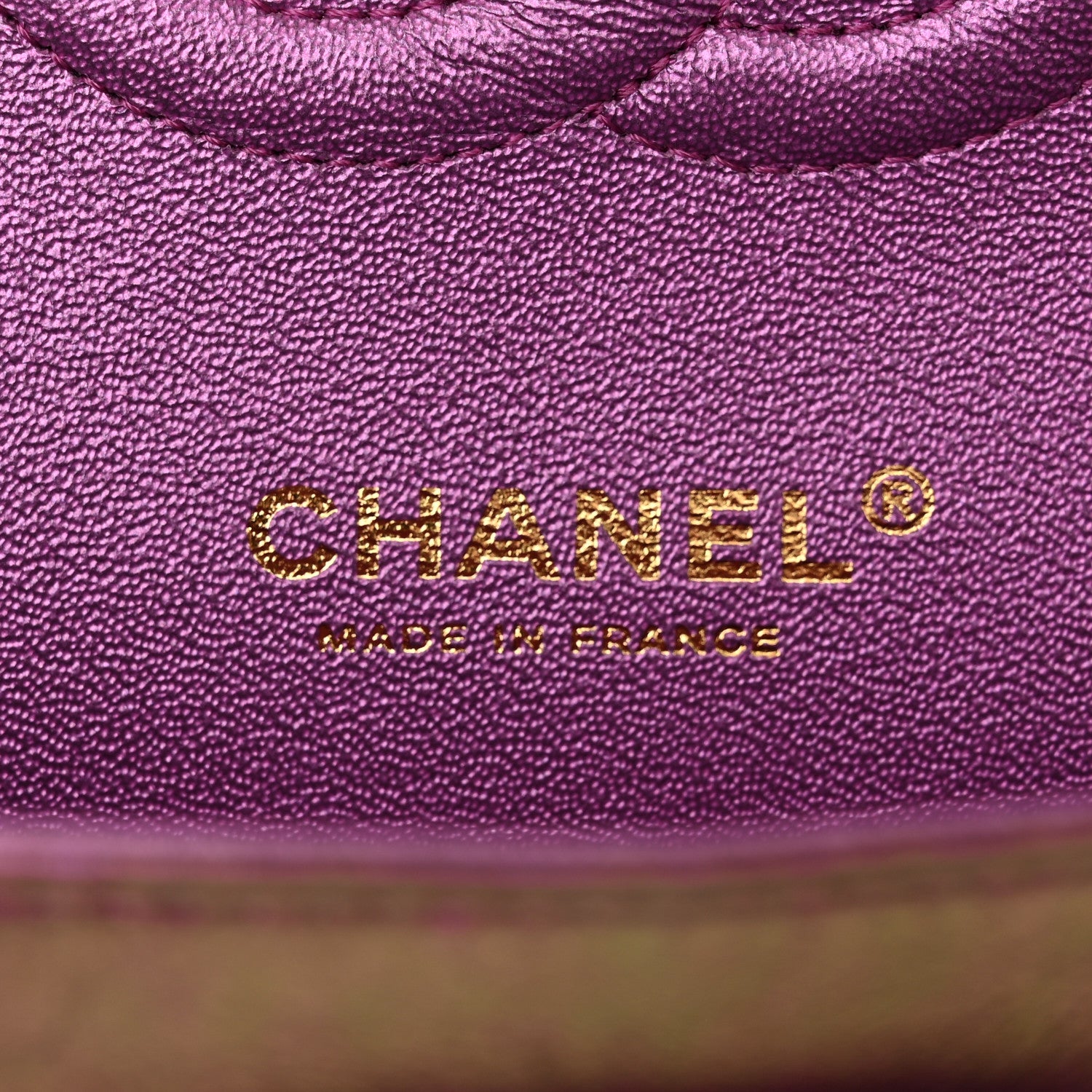 Chanel Iridescent Lambskin Quilted Medium Double Flap Purple 6 of 11