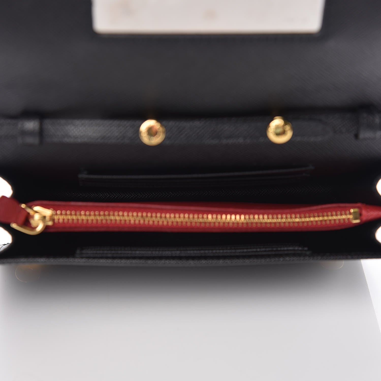 Prada Saffiano Robot Crossbody Wallet Black 7 of 11