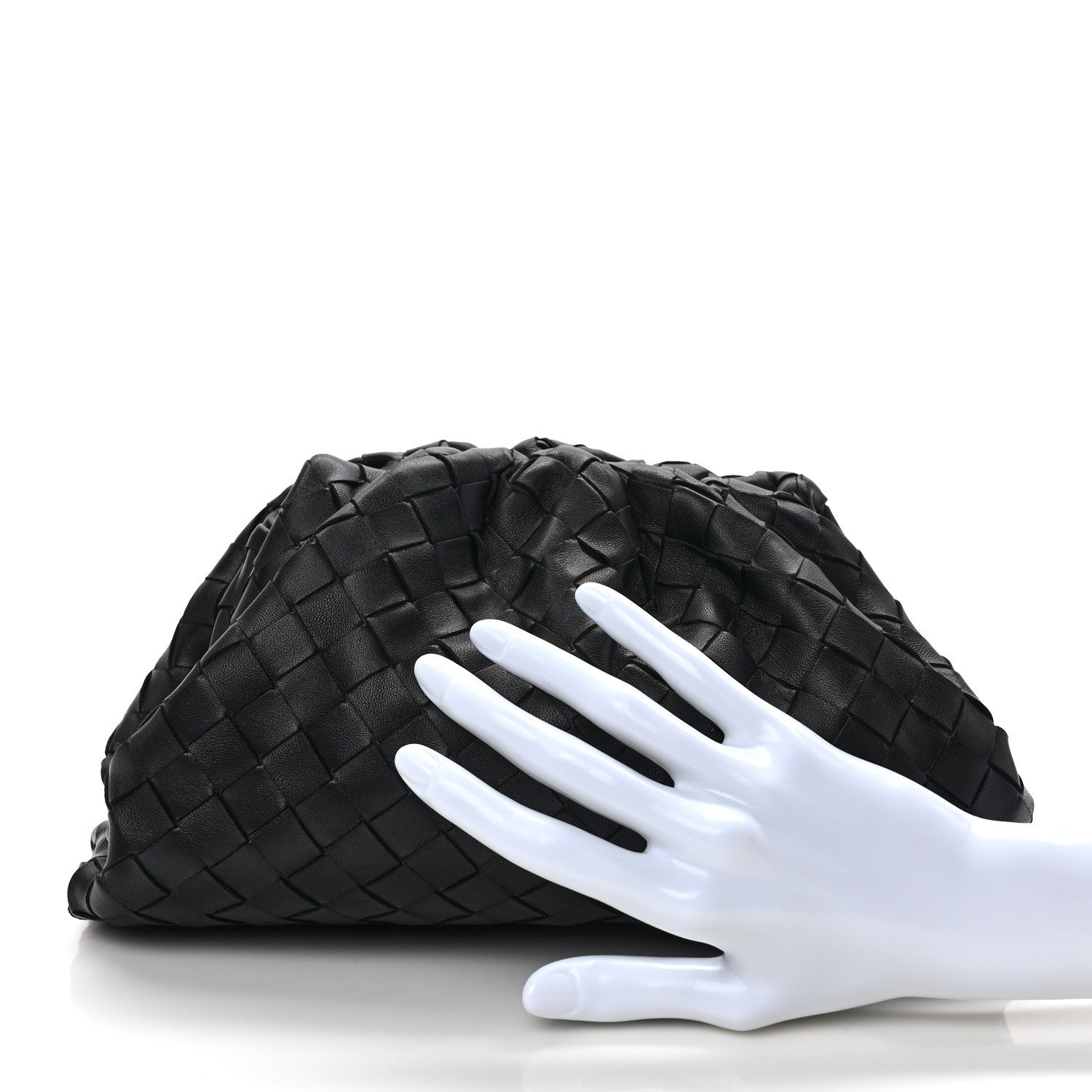 Bottega Veneta Nappa Intrecciato Teen Pouch Black 2 of 8