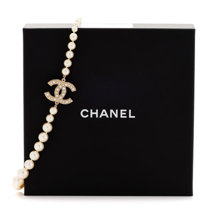 Chanel Pearl CC 100th Anniversary Necklace Light Gold 6 of 6