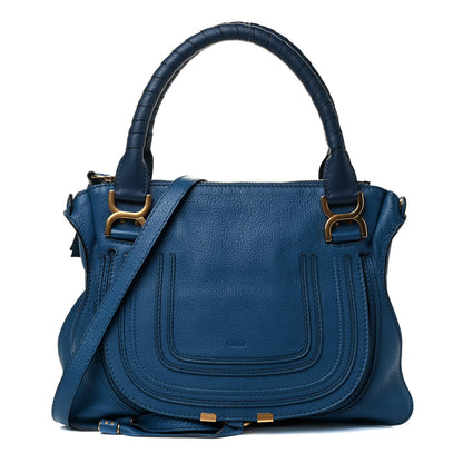 Chloe Calfskin Medium Marcie Satchel Factory Blue 1 of 4