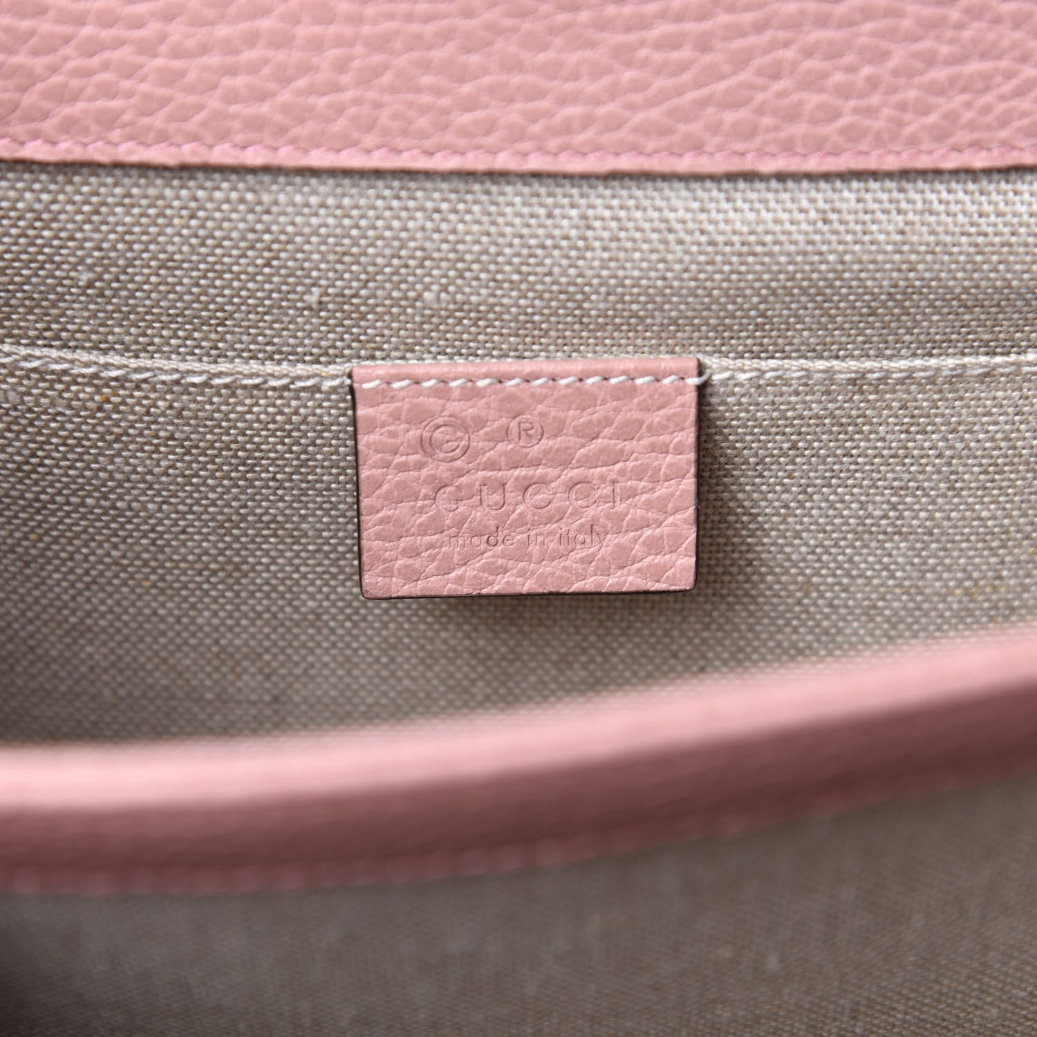Gucci Dollar Calfskin Small Interlocking G Shoulder Bag Soft Pink 8 of 10