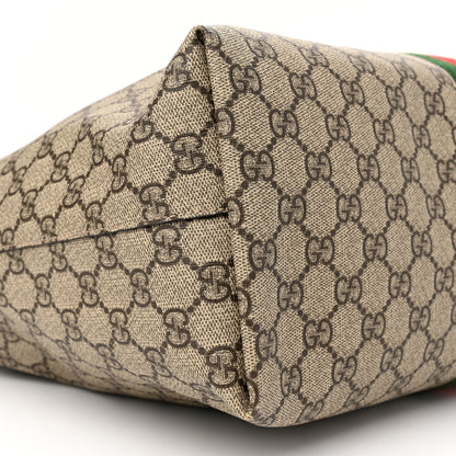 Gucci GG Supreme Monogram Medium Ophidia Shopping Tote Brown 9 of 10