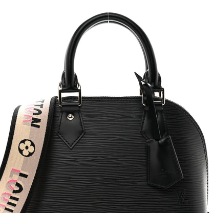 Louis Vuitton Epi Jacquard Alma BB Black 5 of 9