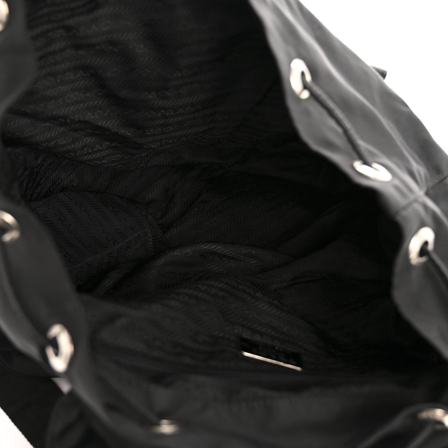 Prada Nylon Vela Medium Backpack Black 5 of 15
