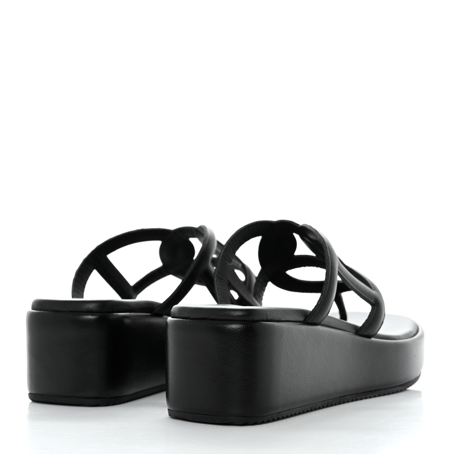 Hermes Nappa Gipsy Sandals 39 Black 4 of 8