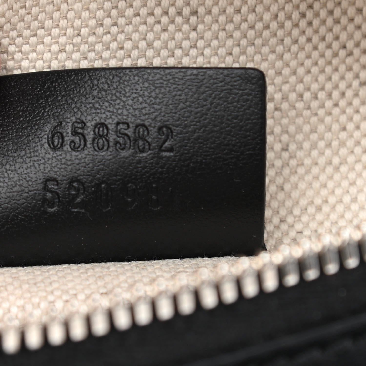 Gucci Calfskin GG Tennis Embossed Belt Bag Black 6 of 9