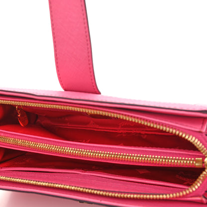MCM Saffiano Crossbody Pink 5 of 12