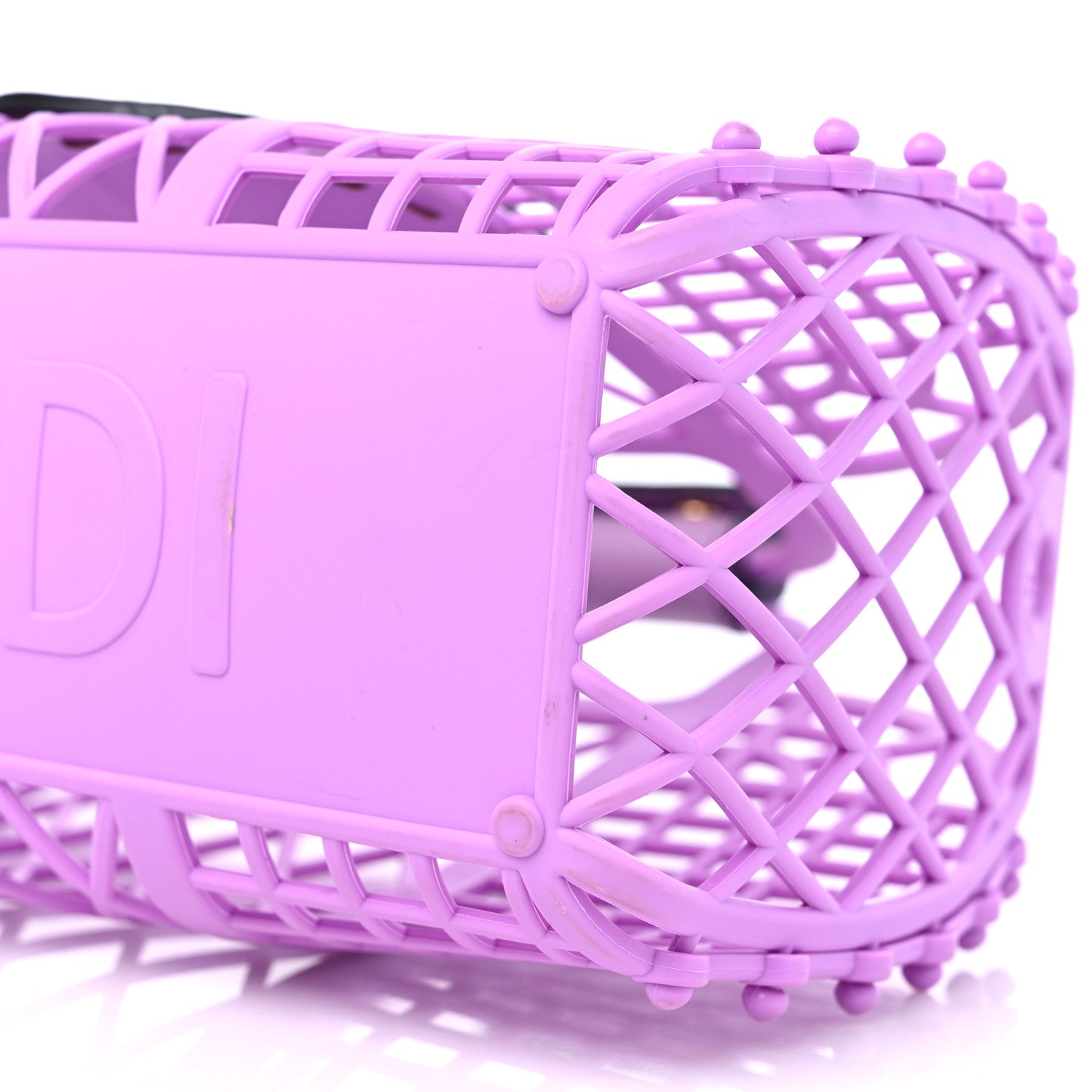 Fendi Recycled Plastic Vitello Liberty Matte Small Fendi Basket Violetta 10 of 15