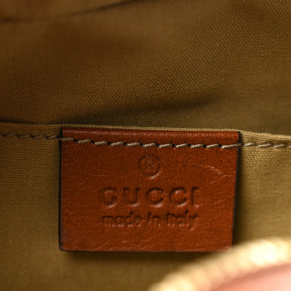 Gucci Vintage Canvas Web Shoulder Bag Sand Cuir 6 of 11