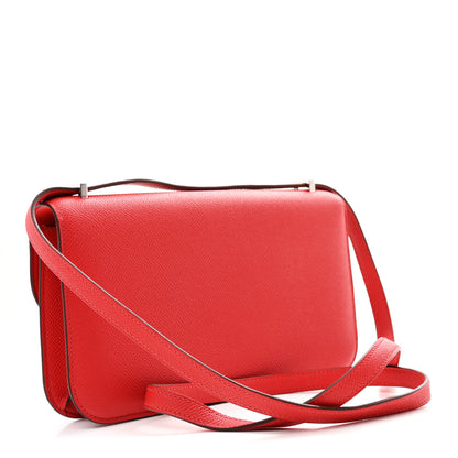 Hermes Epsom Constance Elan 25 Rouge Radieux 4 of 12