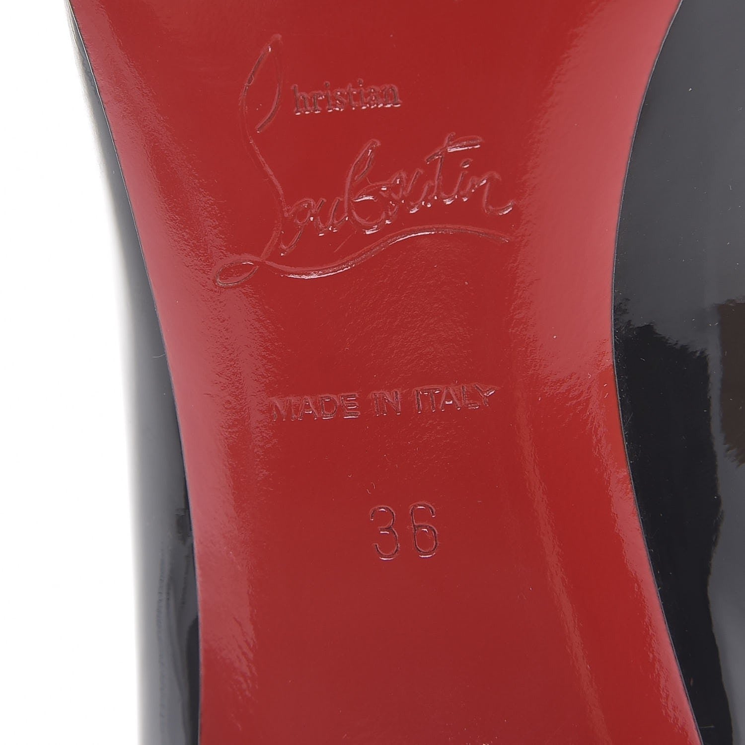 Christian Louboutin Patent Simple 70 Pumps 36 Black 6 of 8