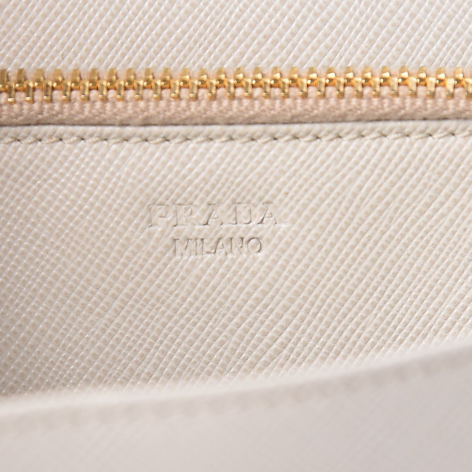 Prada Saffiano Metal Flap Wallet with Strap Talco 8 of 15