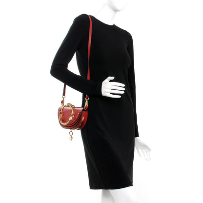 Chloe Calfskin Small Nile Bracelet Minaudiere Bag Dahlia Red 2 of 9