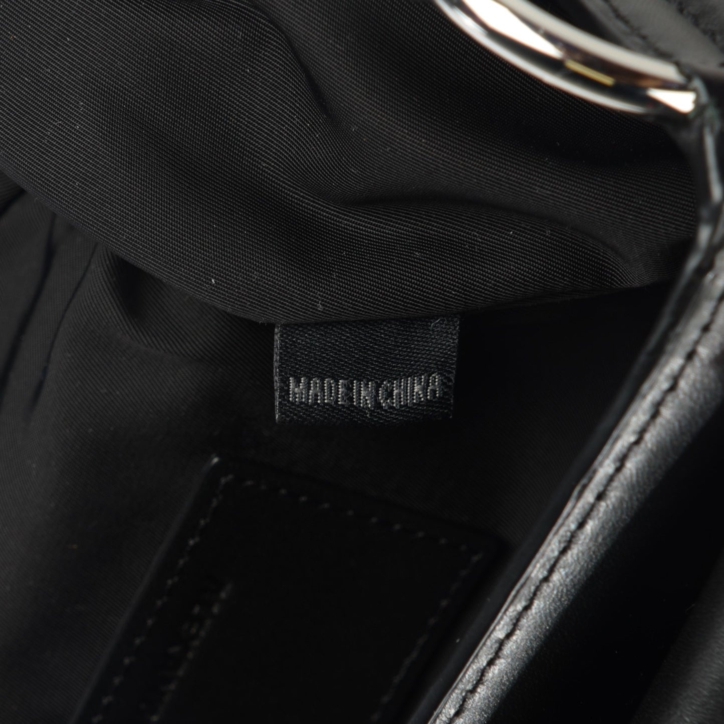 Python Lia Sling Black Silver Hardware