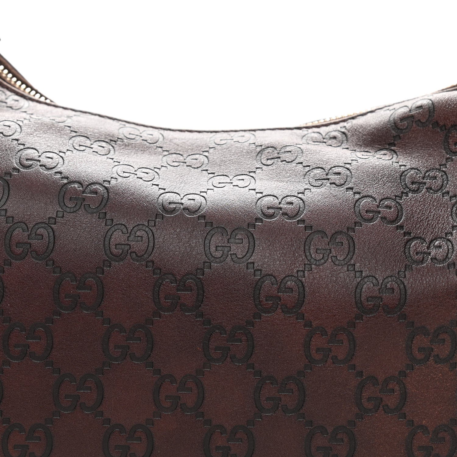 Gucci Guccissima Medium Horsebit Chain Hobo Dark Brown 8 of 12