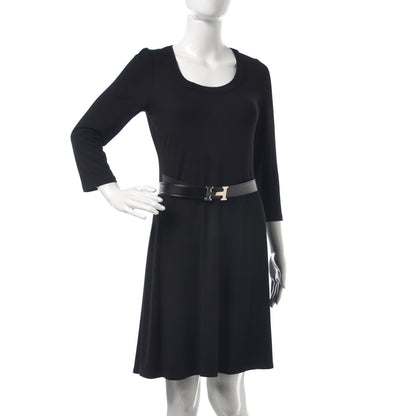 Hermes Box Togo 32mm H Belt 80 Black Gold 2 of 6