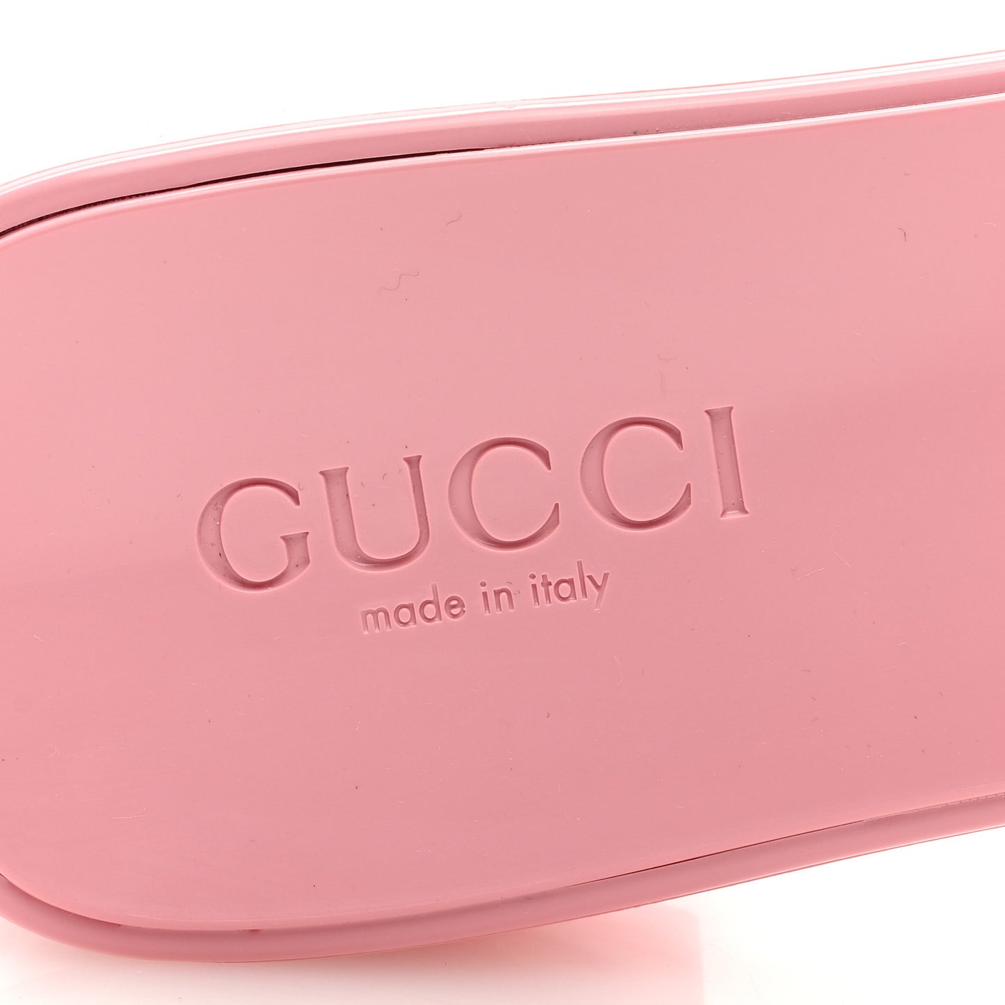 Rubber Gucci Logo Womens Platform 20/60mm Slide Sandals 40 Wild Rose