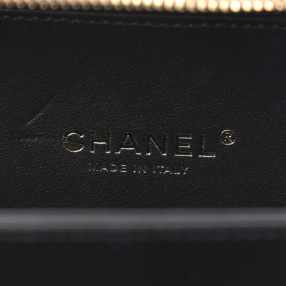 Chanel Caviar Quilted Medium CC Filigree Vanity Case Beige Black 6 of 9