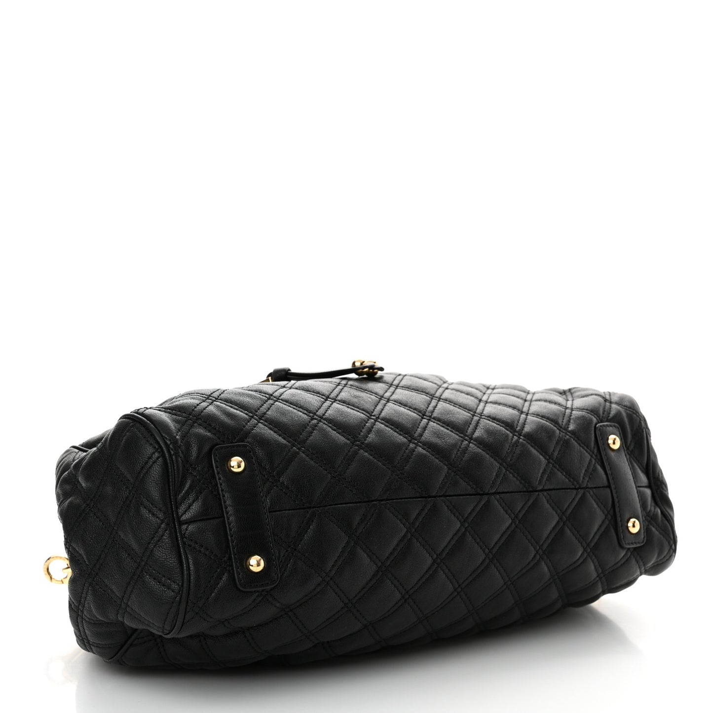 Calfskin Quilted Stam Black