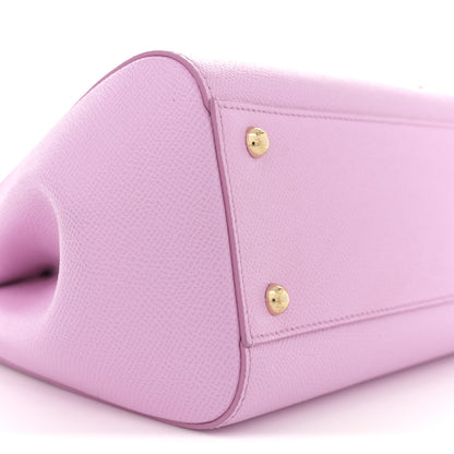 Dolce & Gabbana Dauphine Studded Medium DG Family Patch Miss Sicily Satchel Pink Rosa Chiaro 8 of 11