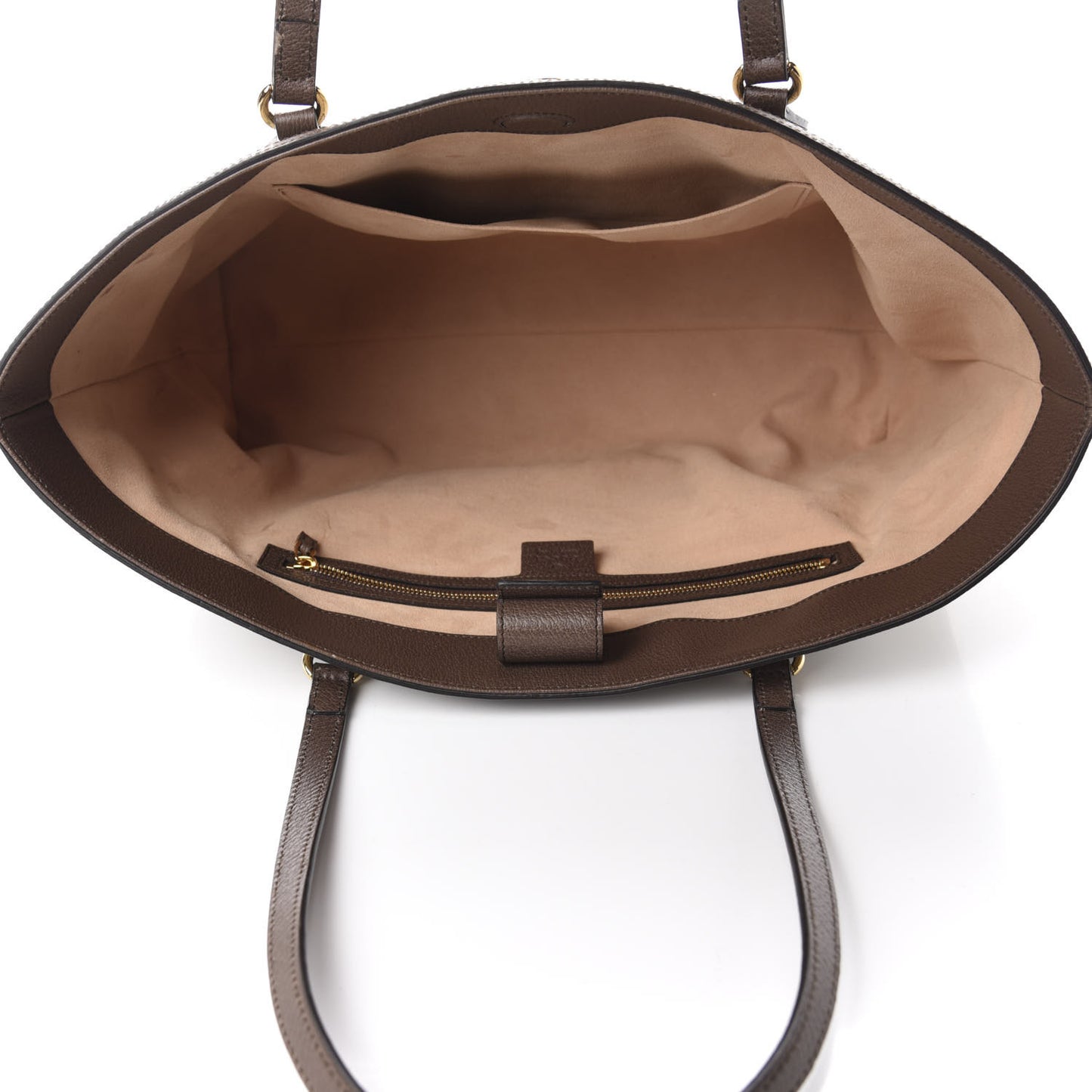GG Supreme Monogram Medium Ophidia Shopping Tote Brown