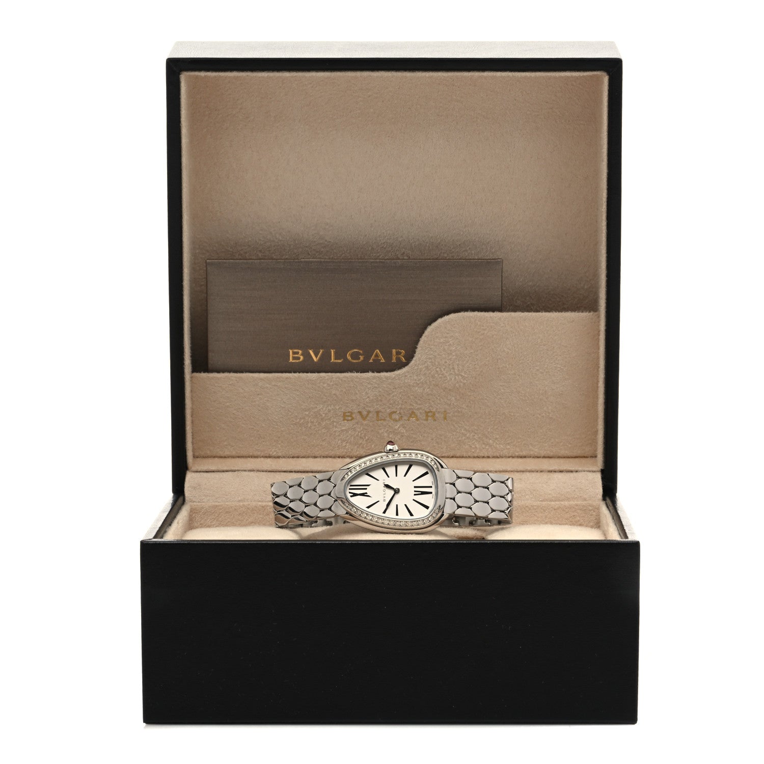 Bulgari Stainless Steel Diamond Bezel 25mm Serpenti Seduttori Quartz Watch 5 of 5