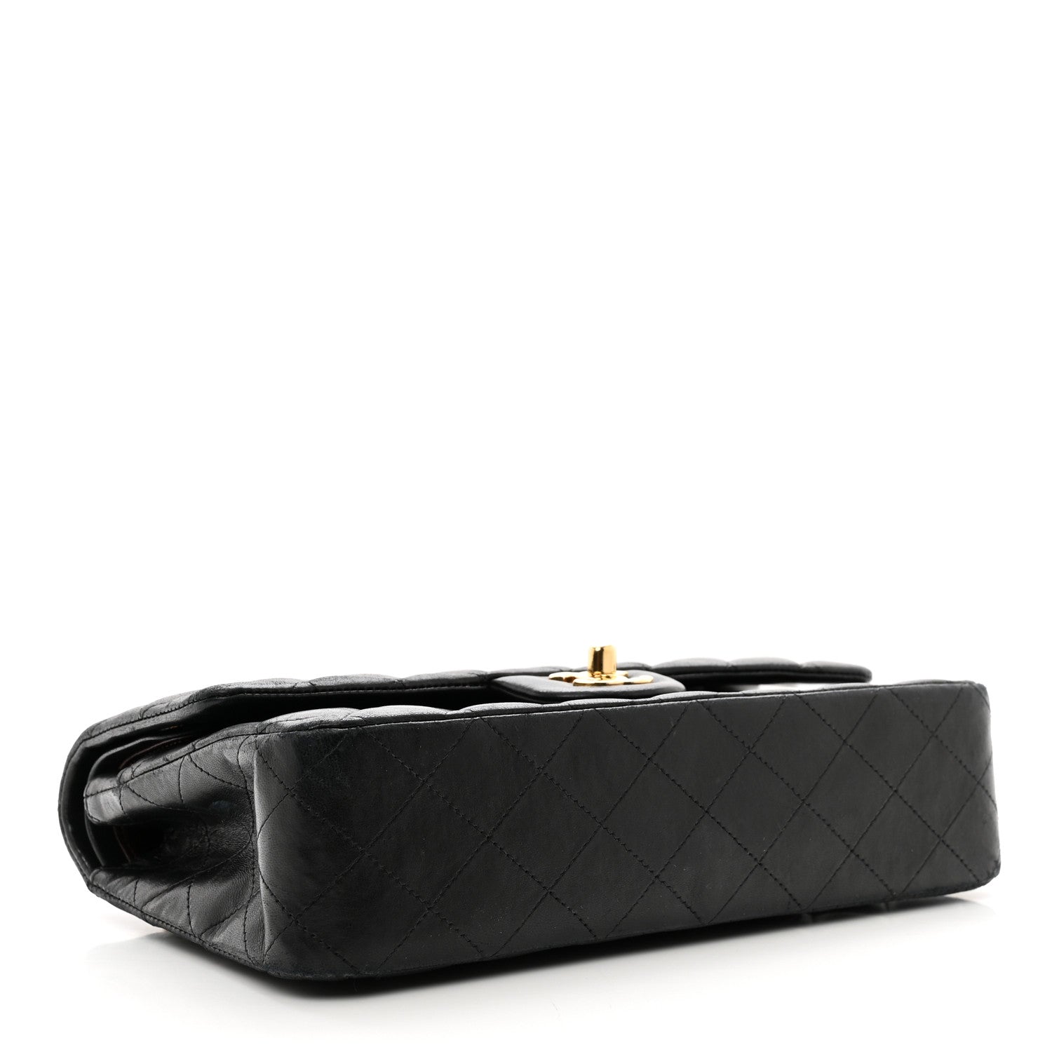 Chanel Lambskin Quilted Medium Double Flap Black 4 of 11