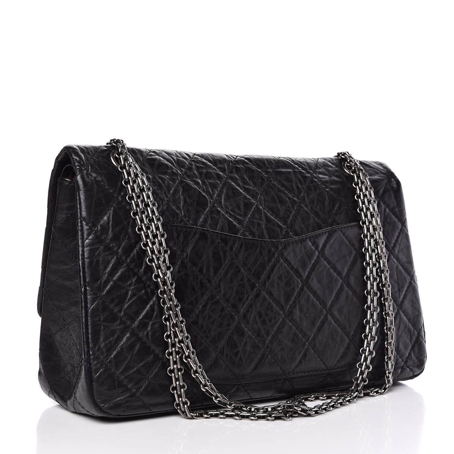 Chanel Aged Calfskin Quilted 2.55 Reissue 227 Flap Black 3 of 9