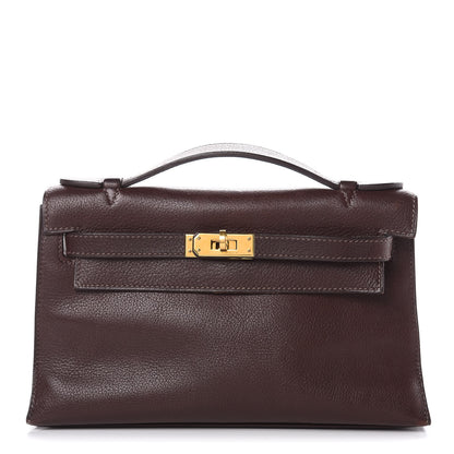 Hermes Evergrain Kelly Pochette Clutch Havane 1 of 24