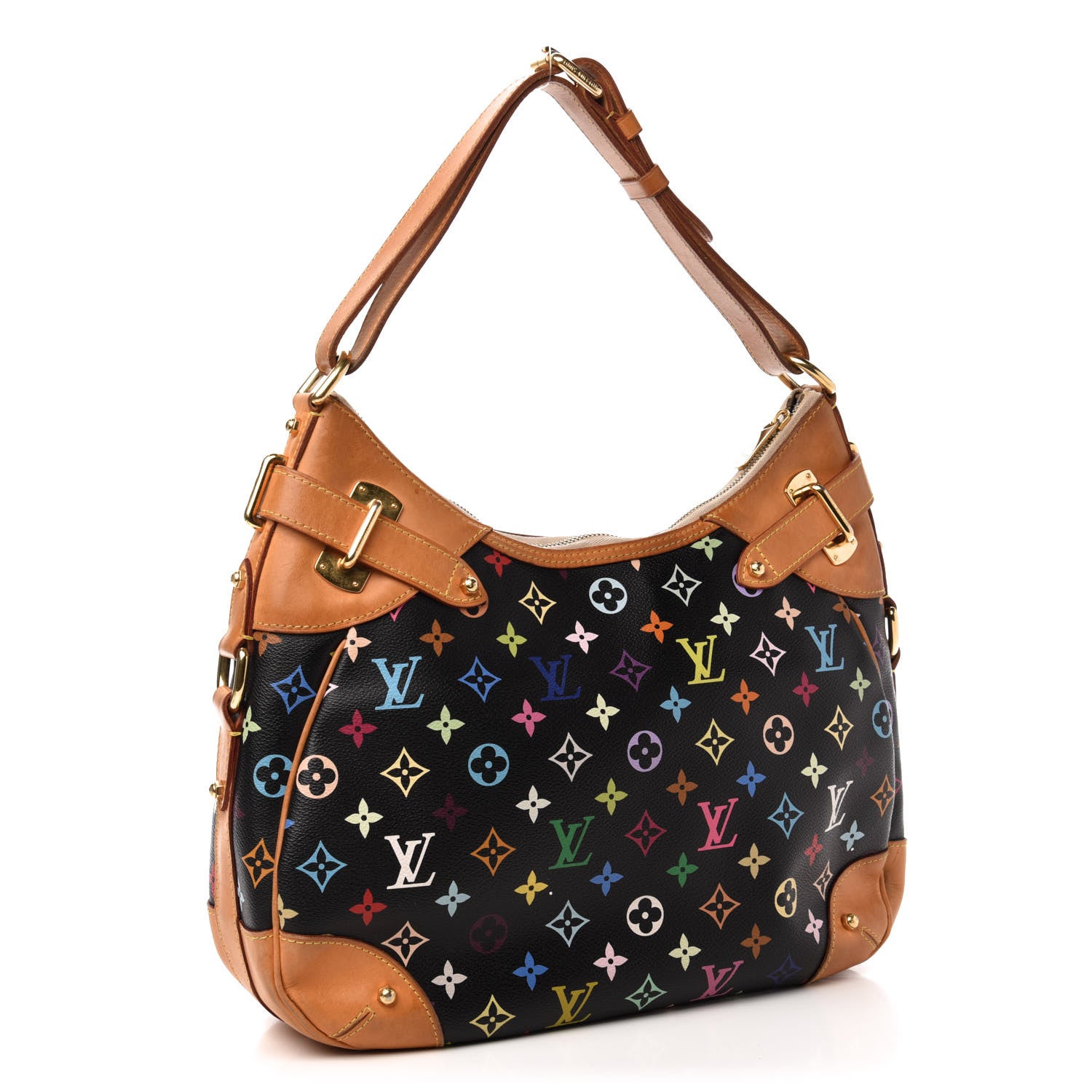 Louis Vuitton Monogram Multicolor Greta Black 3 of 10