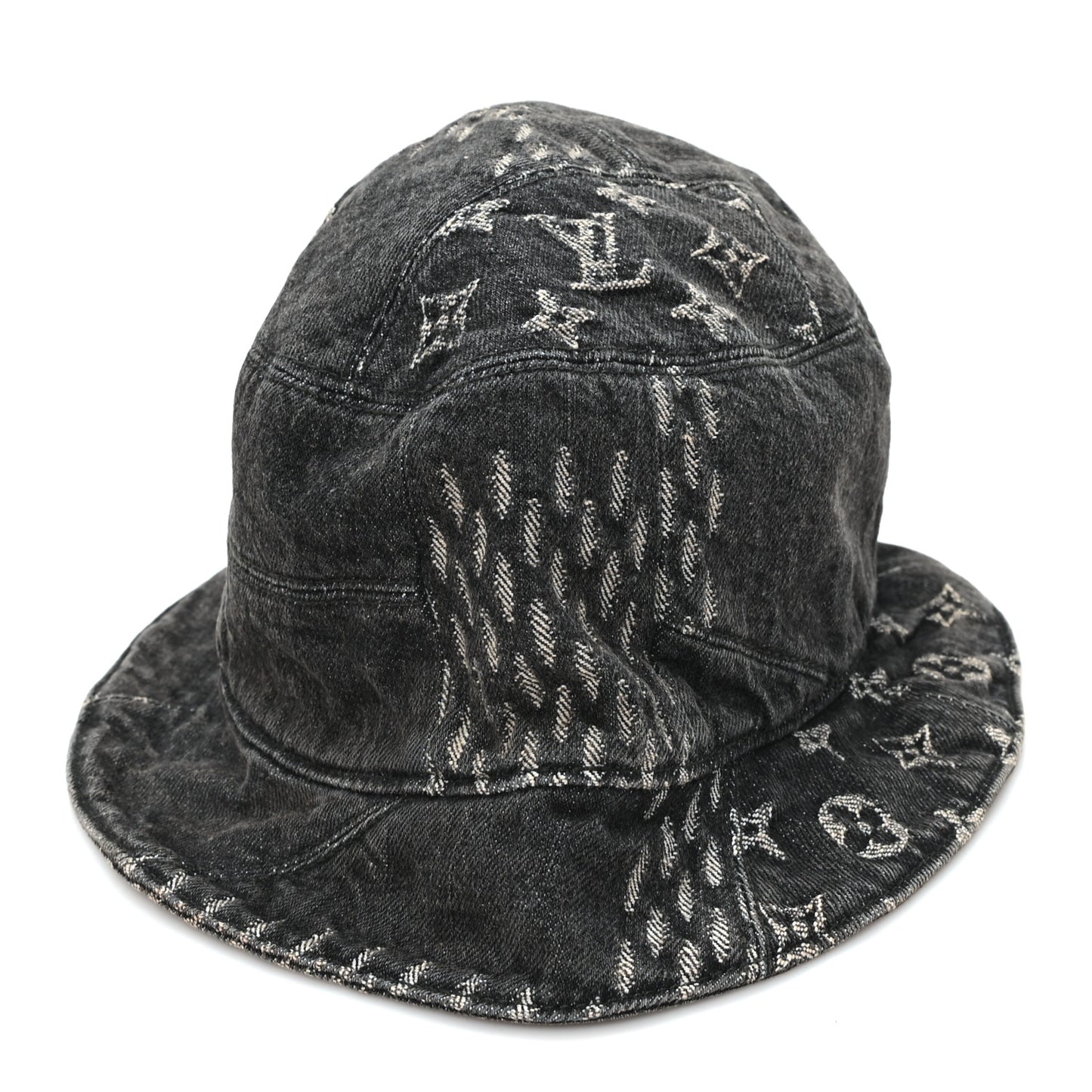 x NIGO Monogram Giant Denim Giant Damier Wave Sun Hat 60 Gray