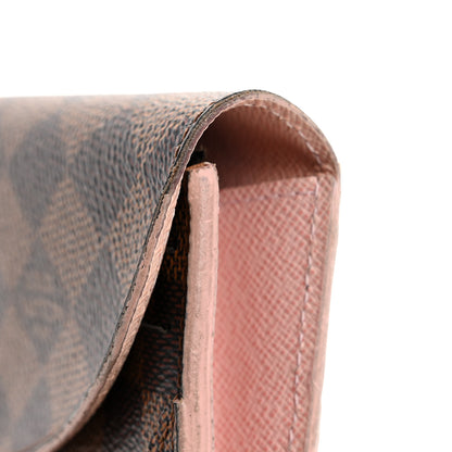 Louis Vuitton Damier Ebene Caissa Wallet Rose Ballerine 15 of 17
