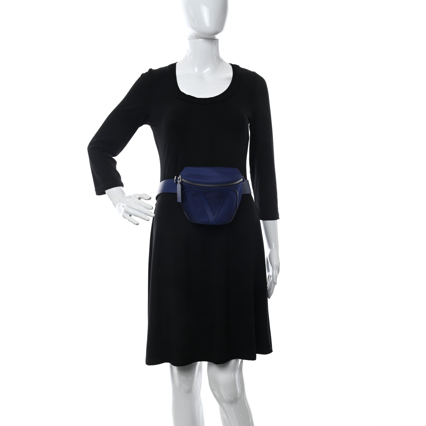 Nylon Vlogo Signature Belt Bag Blue