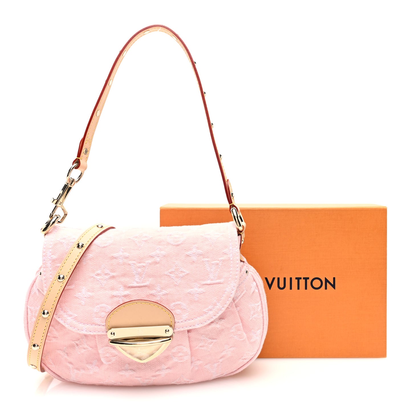 Monogram Denim Sunset Washed Pink