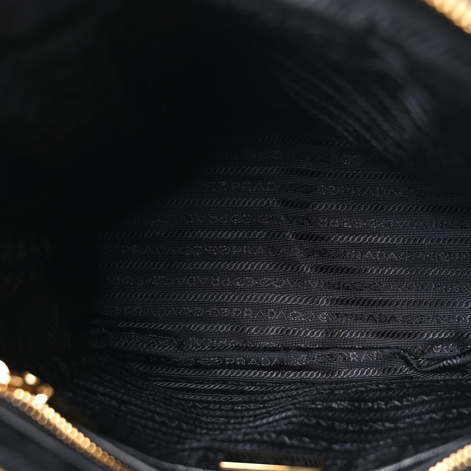 Prada Tessuto Nylon Saffiano Small Tote Black 5 of 9