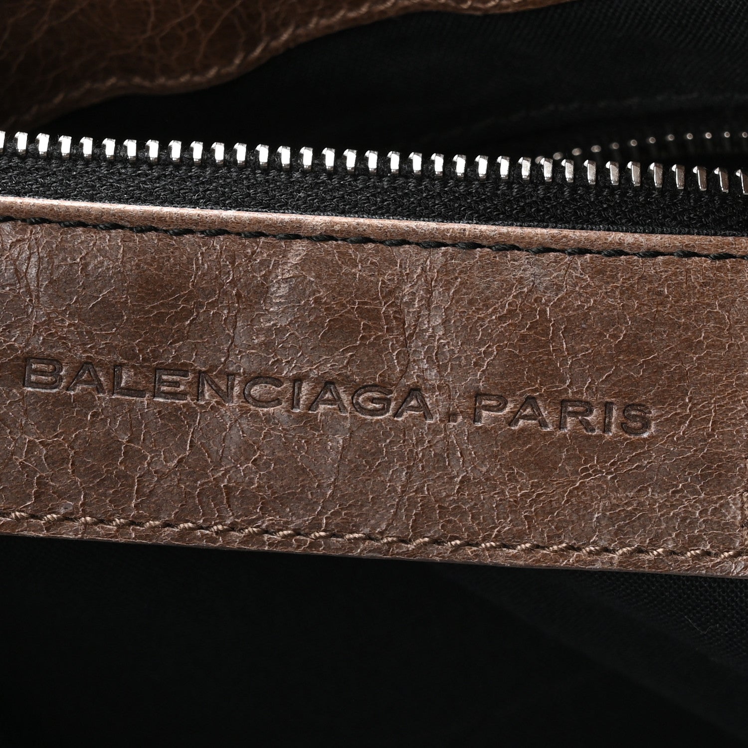 Balenciaga Agneau Giant Brogues Hardware Besace Hobo Taupe 6 of 10
