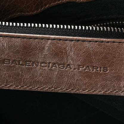 Balenciaga Agneau Giant Brogues Hardware Besace Hobo Taupe 6 of 10
