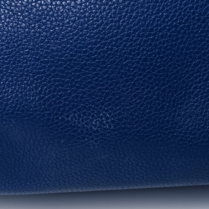 Alexander McQueen Pebbled Calfskin Small Skull Padlock Zip Around Tote Ultramarine 11 of 14