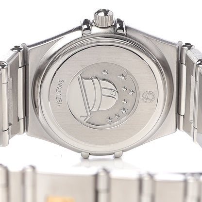 Omega Stainless Steel Diamond Bezel Mother of Pearl Multi Gemstone 22mm Constellation Iris Rainbow Quartz Watch 1460.79 5 of 8