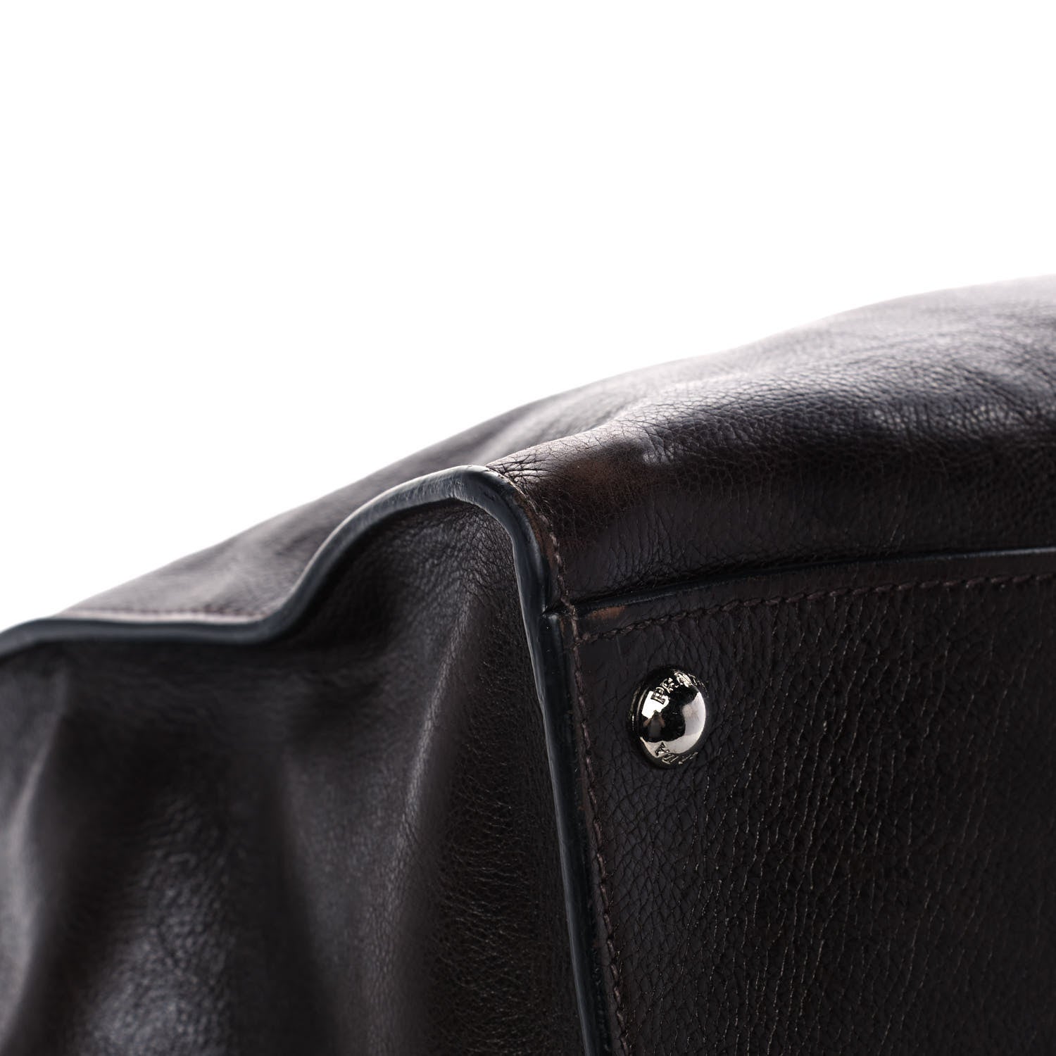 Prada Glace Calf Twin Pocket Tote Moro 10 of 17