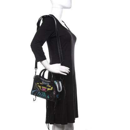 Balenciaga Agneau Arena Graffiti All Over Classic Hardware Mini City Black Multicolor 2 of 12