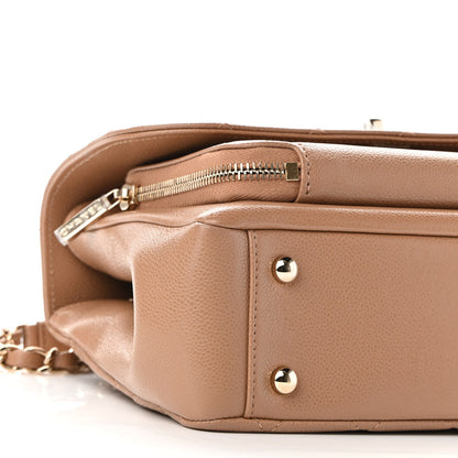 Chanel Caviar Quilted Medium Business Affinity Flap Beige 9 of 10