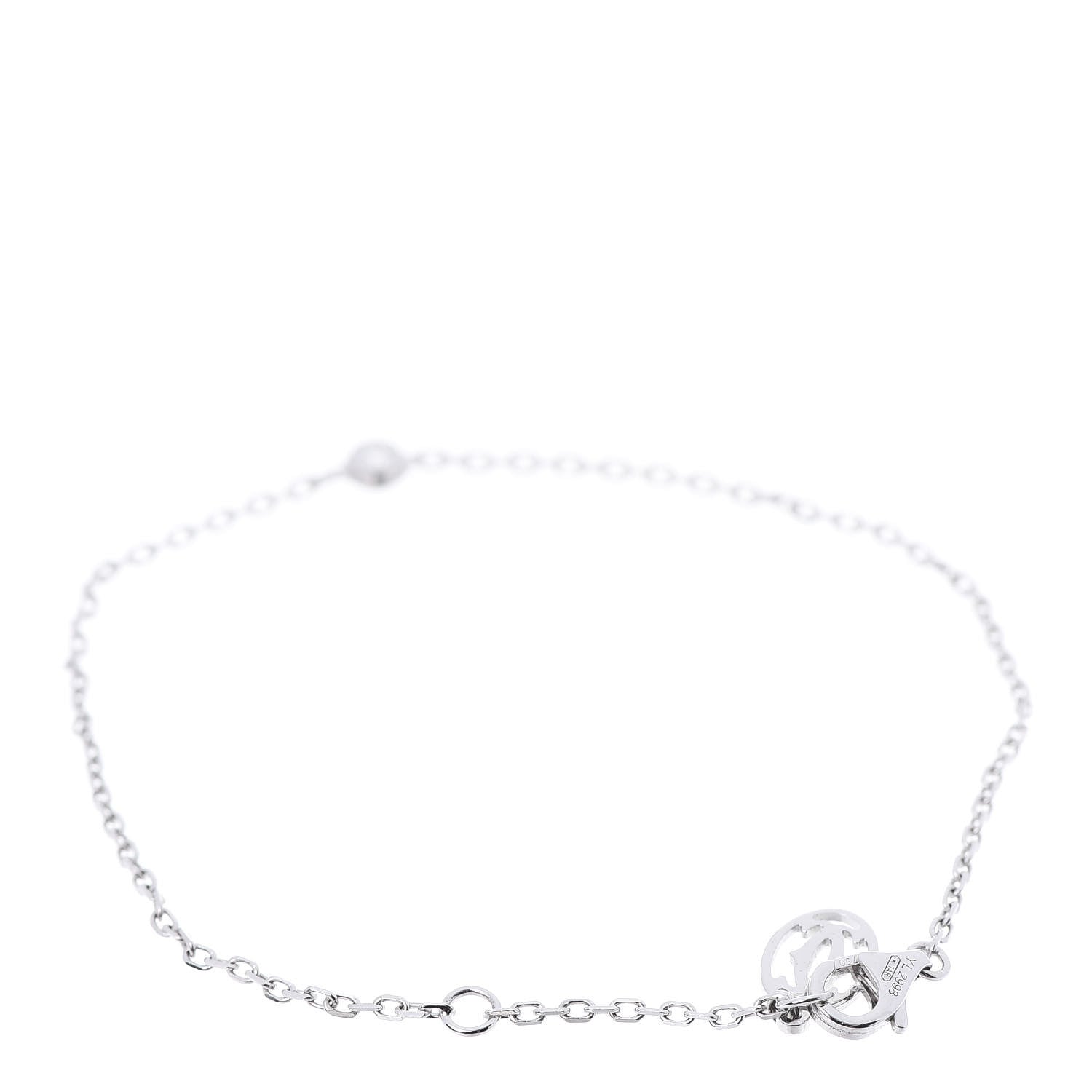 Cartier 18K White Gold Diamond SM D'Amour Bracelet 3 of 5