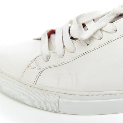 Givenchy Calfskin Womens Urban Street Sneakers 38 White Red 10 of 19