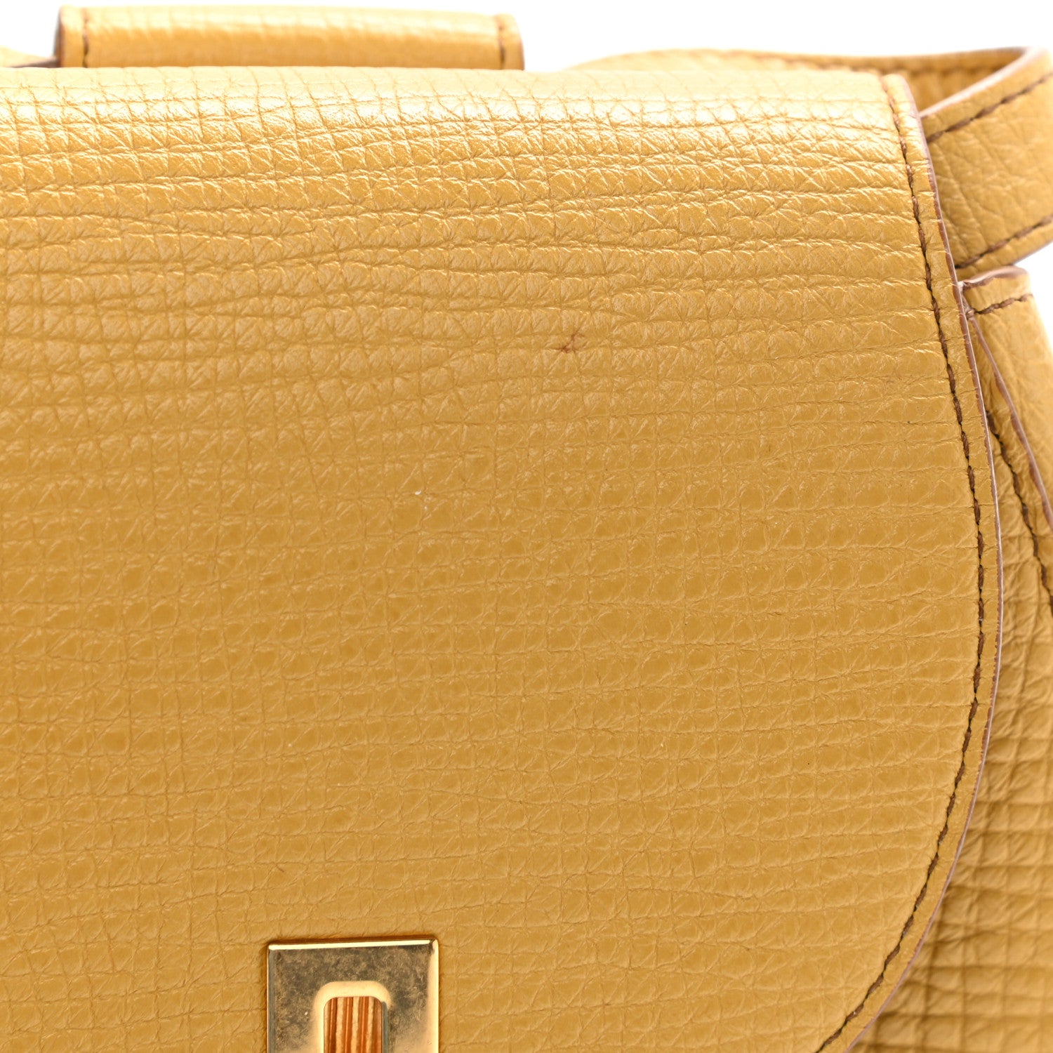 Bottega Veneta Palmellato Calfskin Rounded Belt Bag Butterscotch 19 of 21